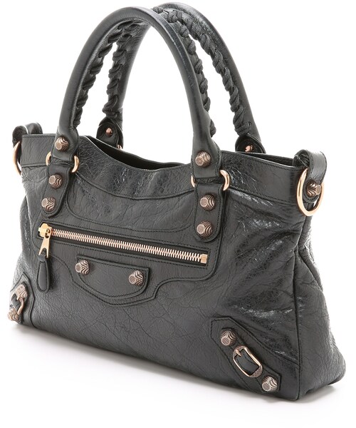 BALENCIAGA(バレンシアガ)の「What Goes Around Comes Around Heritage Balenciaga Agneau Classic First Bag(ショルダーバッグ・レディース・Black・One Size)」の2枚目の写真