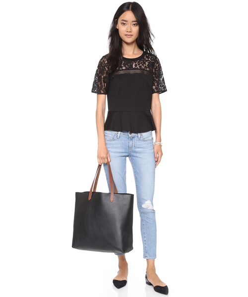 madewell(メイドウェル)の「Madewell The Transport Tote(トートバッグ・レディース・Black・One Size)」の5枚目の写真
