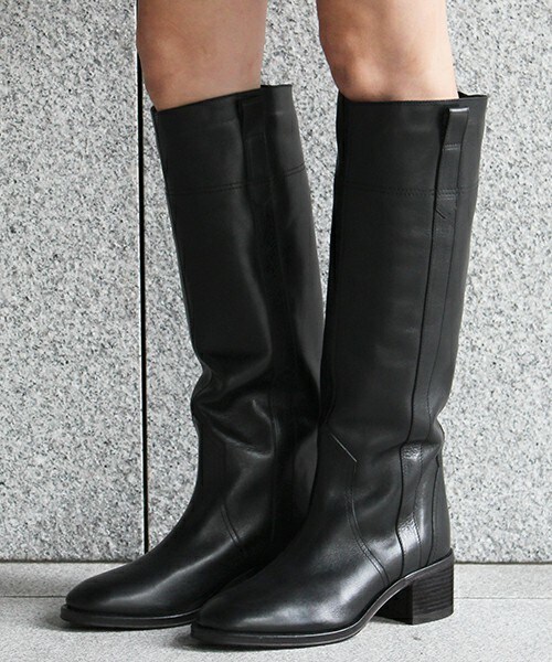 ファビオルスコーニ ロングブーツ ジョッキーブーツ 本革 レザー 黒 37 24 ファビオルスコーニ ロングブーツ ジョッキーブーツ 本革 レザー 黒 37 24