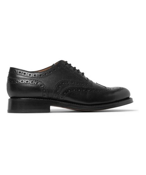 GRENSON グレンソン　STANLEY Stanley | Mens Oxford Brogue in Tan Calf Leather with a Leather
