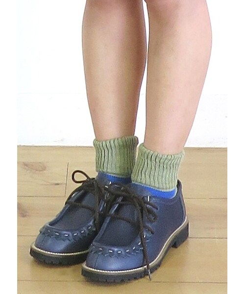 Ne-net(ネネット)の「ギザギザチロリアンシューズ / シューズ(シューズ・レディース・dark brown/navy・01/02/03)」の10枚目の写真
