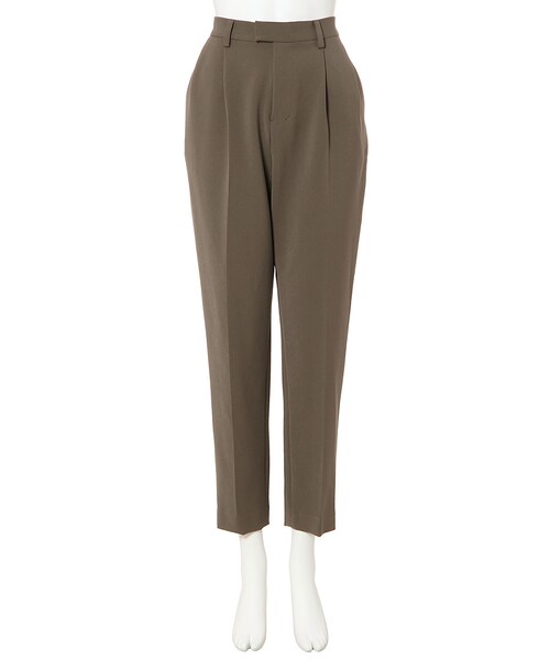 G.V.G.V.(ジーヴィージーヴィー)の「CADY SLIM TROUSERS(パンツ・レディース・BLACK/KHAKI・34/36)」の2枚目の写真