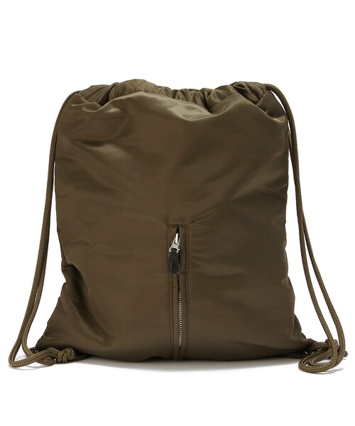 G.V.G.V.（ジーヴィージーヴィー）の「MA-1 DRAWSTRING BACKPACK（バッグ・KHAKI/BLACK/BROWN・o/s）」の6枚目の写真