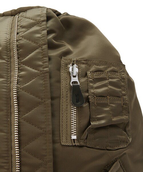 G.V.G.V.（ジーヴィージーヴィー）の「MA-1 DRAWSTRING BACKPACK（バッグ・KHAKI/BLACK/BROWN・o/s）」の8枚目の写真