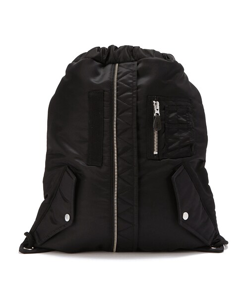 G.V.G.V.（ジーヴィージーヴィー）の「MA-1 DRAWSTRING BACKPACK（バッグ・KHAKI/BLACK/BROWN・o/s）」の2枚目の写真