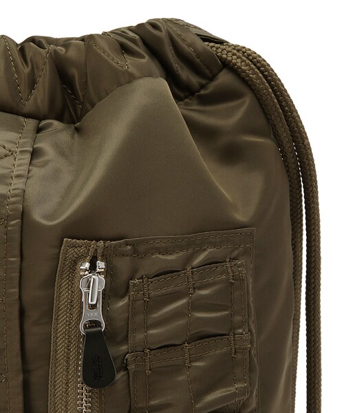 G.V.G.V.（ジーヴィージーヴィー）の「MA-1 DRAWSTRING BACKPACK（バッグ・KHAKI/BLACK/BROWN・o/s）」の7枚目の写真