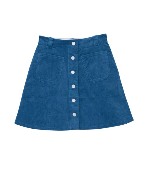 jouetie（ジュエティ）の「コーデュロイ台形スカート（スカート・レディース・ブラック/ベビーピンク/ブルー/キャメル）」の3枚目の写真