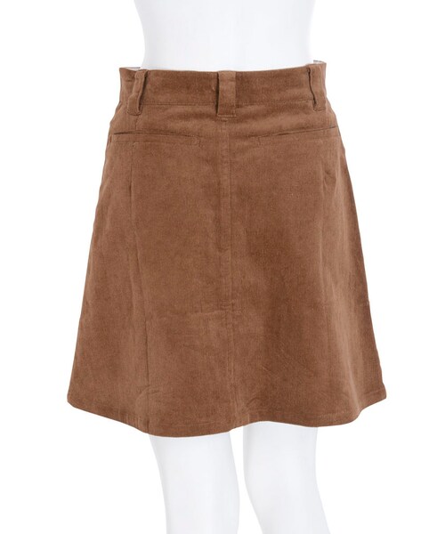jouetie（ジュエティ）の「コーデュロイ台形スカート（スカート・レディース・ブラック/ベビーピンク/ブルー/キャメル）」の8枚目の写真
