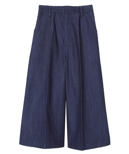 jouetie（ジュエティ）の「ベーシックガウチョ（パンツ・レディース・オフホワイト/グレー/ブラック/インディゴ/カーキ）」の5枚目の写真