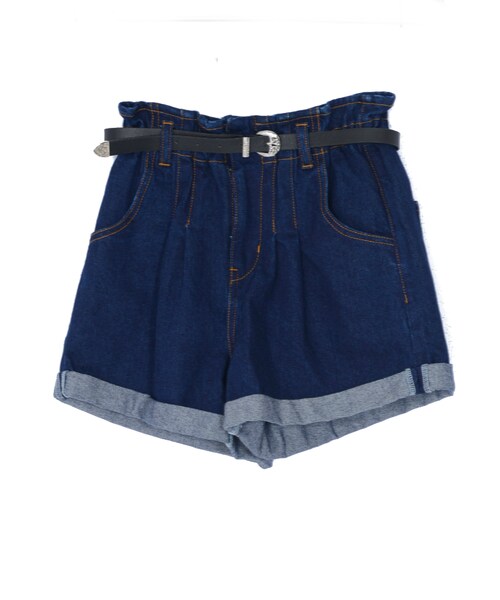 jouetie（ジュエティ）の「ベルト付ショートパンツ２（パンツ・レディース・ボルドー/インディゴ/キャメル）」の2枚目の写真