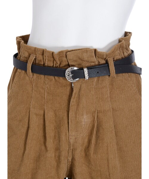 jouetie（ジュエティ）の「ベルト付ショートパンツ２（パンツ・レディース・ボルドー/インディゴ/キャメル）」の8枚目の写真