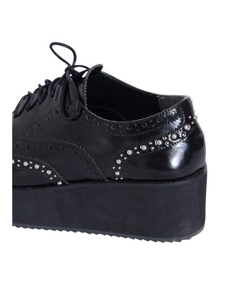 jouetie（ジュエティ）の「厚底スタッズウイングチップシューズ（シューズ・レディース・ブラック/ブラウン）」の9枚目の写真