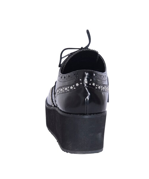 jouetie（ジュエティ）の「厚底スタッズウイングチップシューズ（シューズ・レディース・ブラック/ブラウン）」の6枚目の写真