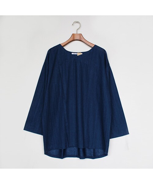THE DAWN B(ダウンビー)の「Mother's Cutsew(トップス・Indigo・S/L)」の1枚目の写真