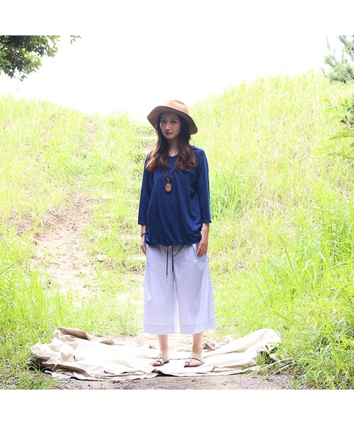 THE DAWN B(ダウンビー)の「Mother's Cutsew(トップス・Indigo・S/L)」の6枚目の写真