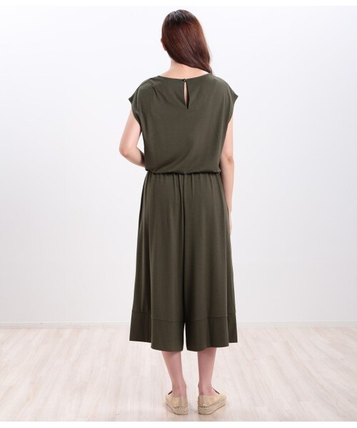 VIS（ビス）の「ガウチョコンビネゾン（ワンピース/ドレス・レディース・ブラック/キャメル/カーキ・M）」の6枚目の写真