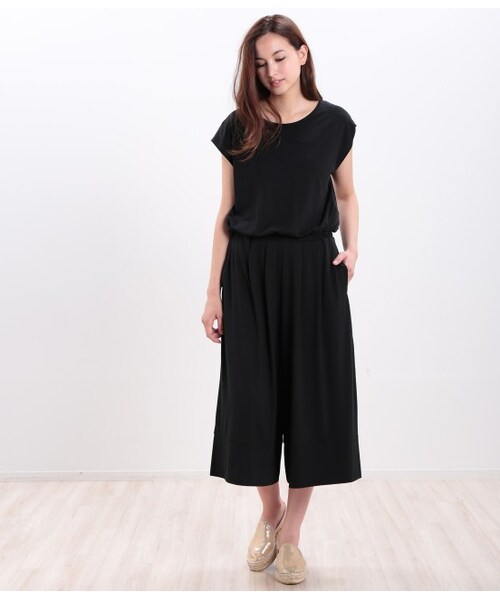 VIS（ビス）の「ガウチョコンビネゾン（ワンピース/ドレス・レディース・ブラック/キャメル/カーキ・M）」の2枚目の写真