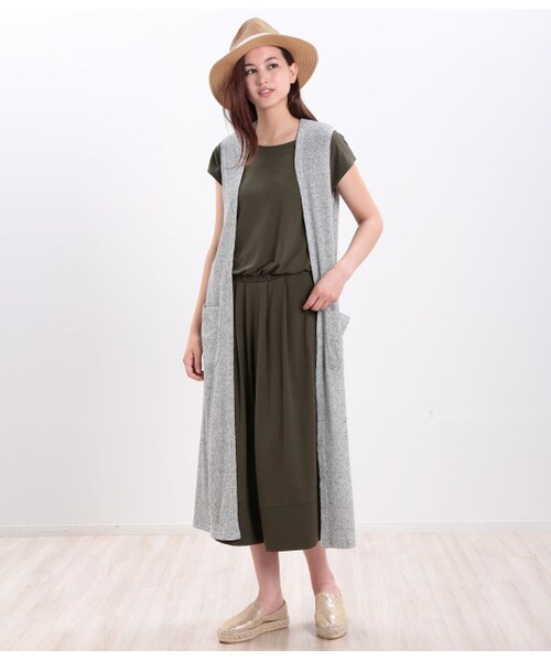 VIS（ビス）の「ガウチョコンビネゾン（ワンピース/ドレス・レディース・ブラック/キャメル/カーキ・M）」の12枚目の写真