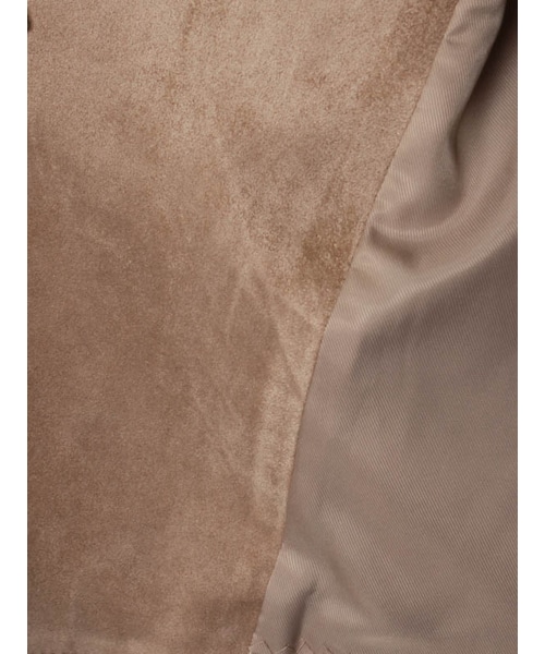 31 Sons de mode（トランテアン　ソン　ドゥ　モード）の「≪秋物ポイント2倍≫スエードライダースジャケット（ジャケット/アウター・レディース・ブラック/ベージュ/キャメル・36/38）」の12枚目の写真