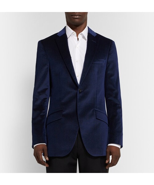 RICHARD JAMES（リチャード ジェームス）の「Richard James Pin-Dot Velvet Blazer（その他トップス・メンズ・Blue・UK/US 36/UK/US 38/UK/US 40/UK/US 42/UK/US 44/UK/US 46）」の2枚目の写真