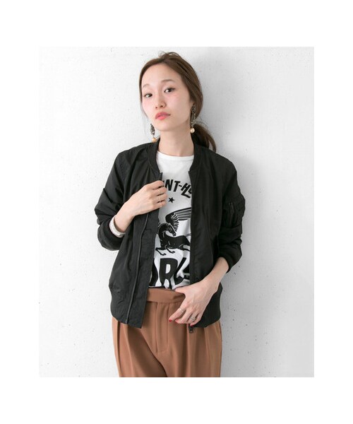 URBAN RESEARCH（アーバンリサーチ）の「ALPHA INDUSTRIES×URBAN RESEARCH iD 別注MA-1 ジャケット（ジャケット/アウター・メンズ・BLACK/KHAKI/L.GREY・XS/S/M/L）」の14枚目の写真