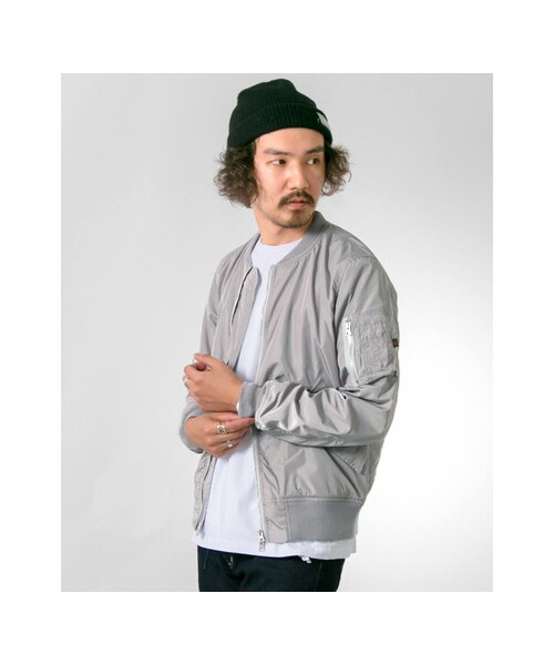URBAN RESEARCH（アーバンリサーチ）の「ALPHA INDUSTRIES×URBAN RESEARCH iD 別注MA-1 ジャケット（ジャケット/アウター・メンズ・BLACK/KHAKI/L.GREY・XS/S/M/L）」の8枚目の写真