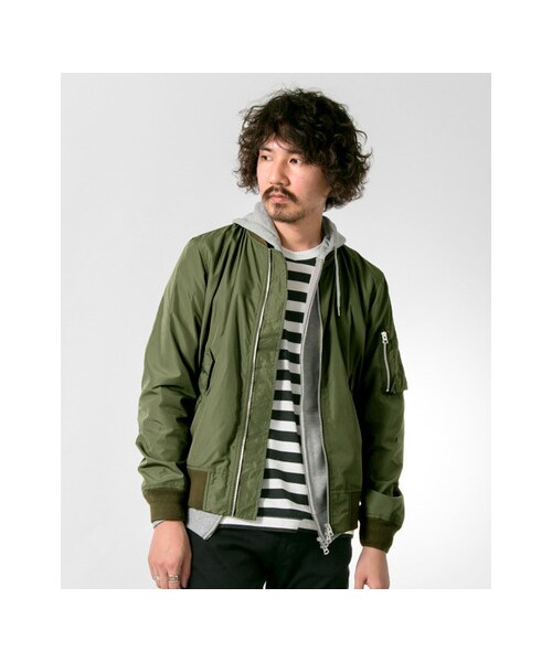 URBAN RESEARCH（アーバンリサーチ）の「ALPHA INDUSTRIES×URBAN RESEARCH iD 別注MA-1 ジャケット（ジャケット/アウター・メンズ・BLACK/KHAKI/L.GREY・XS/S/M/L）」の6枚目の写真