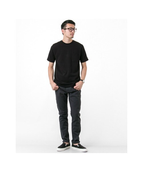 URBAN RESEARCH（アーバンリサーチ）の「JP MADE 丸胴ポケットTシャツ（トップス・メンズ・WHITE/GREY.H/BLACK・S/M/L）」の7枚目の写真