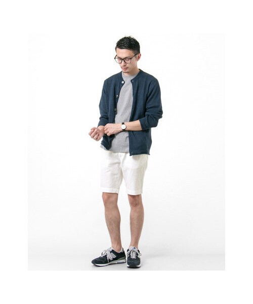 URBAN RESEARCH（アーバンリサーチ）の「L/C イージーショーツ（パンツ・メンズ・IDG NAVY/WHITE・M/L）」の6枚目の写真