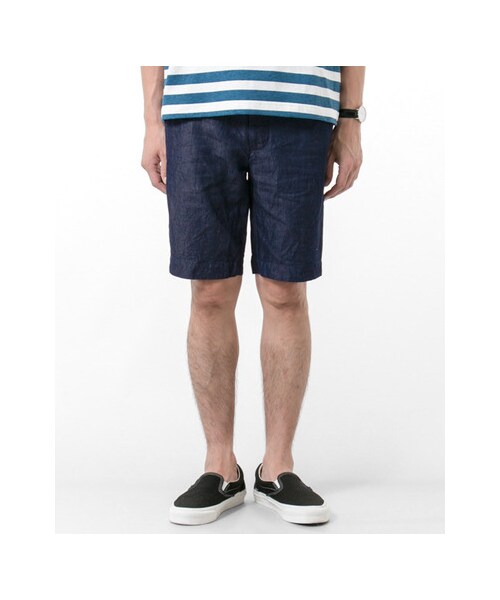 URBAN RESEARCH（アーバンリサーチ）の「L/C イージーショーツ（パンツ・メンズ・IDG NAVY/WHITE・M/L）」の7枚目の写真