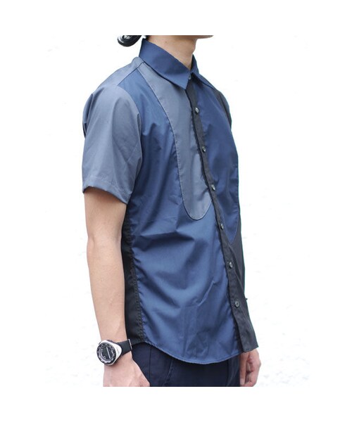 NIRAME.CO（ニラメッコ）の「深海のイタズラしゃつ。 ネイビー（シャツ/ブラウス・メンズ・その他）」の5枚目の写真