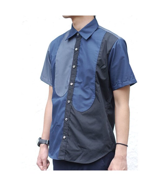 NIRAME.CO（ニラメッコ）の「深海のイタズラしゃつ。 ネイビー（シャツ/ブラウス・メンズ・その他）」の4枚目の写真