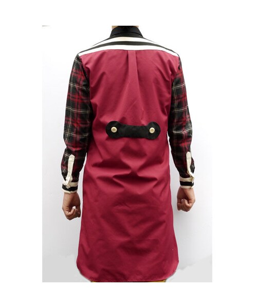 NIRAME.CO（ニラメッコ）の「【残り1枚】すれ違いしゃつ。 バーガンディ（シャツ/ブラウス・メンズ・その他）」の5枚目の写真