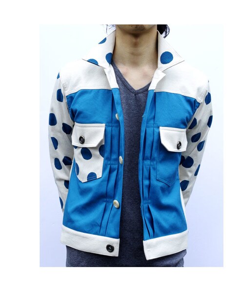 NIRAME.CO(ニラメッコ)の「【残り1枚】Eじゃん ブルーどっと(シャツ/ブラウス・メンズ・その他)」の7枚目の写真