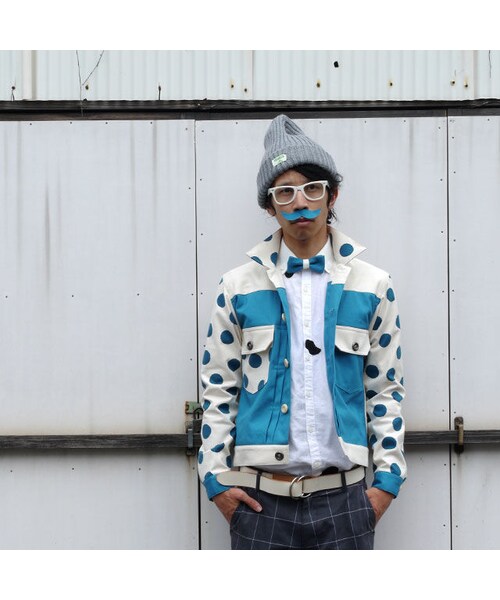 NIRAME.CO(ニラメッコ)の「【残り1枚】Eじゃん ブルーどっと(シャツ/ブラウス・メンズ・その他)」の12枚目の写真