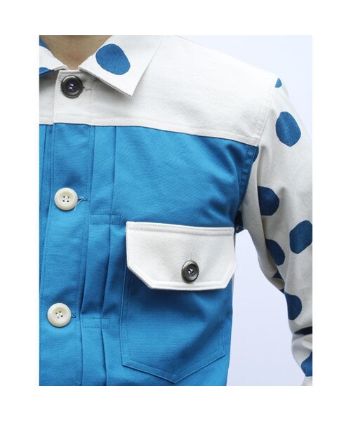 NIRAME.CO(ニラメッコ)の「【残り1枚】Eじゃん ブルーどっと(シャツ/ブラウス・メンズ・その他)」の8枚目の写真