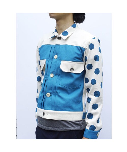 NIRAME.CO(ニラメッコ)の「【残り1枚】Eじゃん ブルーどっと(シャツ/ブラウス・メンズ・その他)」の5枚目の写真