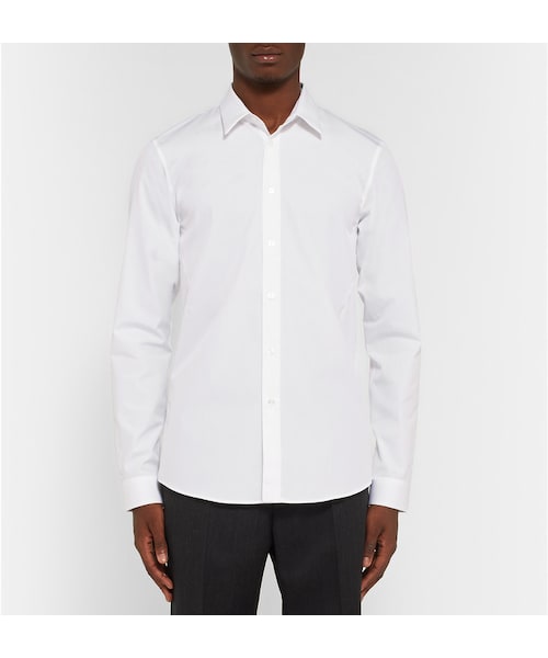 JIL SANDER（ジルサンダー）の「Jil Sander Slim-Fit Cotton Shirt（シャツ/ブラウス・メンズ・Blue/White・EU 38 (UK/US 15)/EU 39 (UK/US 15.5)/EU 41 (UK/US 16)/EU 42 (UK/US 16.5)/EU 43 (UK/US 17)）」の13枚目の写真
