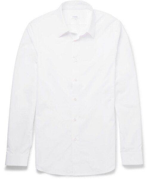 JIL SANDER（ジルサンダー）の「Jil Sander Slim-Fit Cotton Shirt（シャツ/ブラウス・メンズ・Blue/White・EU 38 (UK/US 15)/EU 39 (UK/US 15.5)/EU 41 (UK/US 16)/EU 42 (UK/US 16.5)/EU 43 (UK/US 17)）」の2枚目の写真