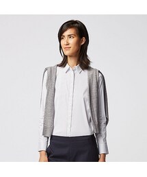 UNIQLO | WOMEN スーピマコットンストレッチストライプシャツ（長袖）(シャツ/ブラウス)