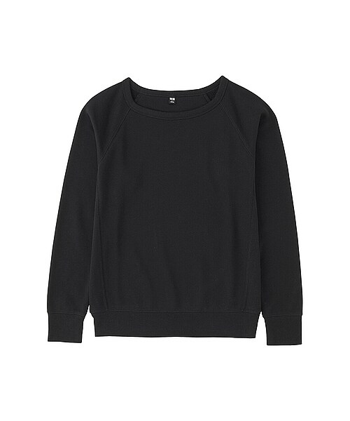 UNIQLO（ユニクロ）の「WOMEN スウェットプルオーバー（長袖）（パーカー・レディース・OFF WHITE/BLACK/GRAY・3XL/XL/XXL/M/L/S）」の2枚目の写真