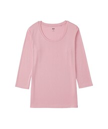 UNIQLO | WOMEN スーピマコットンモダールクルーネックT（7分袖）(Tシャツ/カットソー)