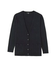 UNIQLO | WOMEN エクストラファインメリノVネックロングカーディガン（長袖）(ニット/セーター)