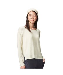 UNIQLO | WOMEN エクストラファインメリノクルーネックセーター（長袖）＋E(ニット/セーター)