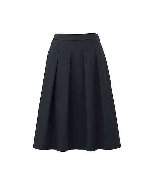 UNIQLO（ユニクロ）の「WOMEN タックスカート（スカート・レディース・NAVY/NATURAL/BLACK・XL/S/M/L/XXL）」の2枚目の写真