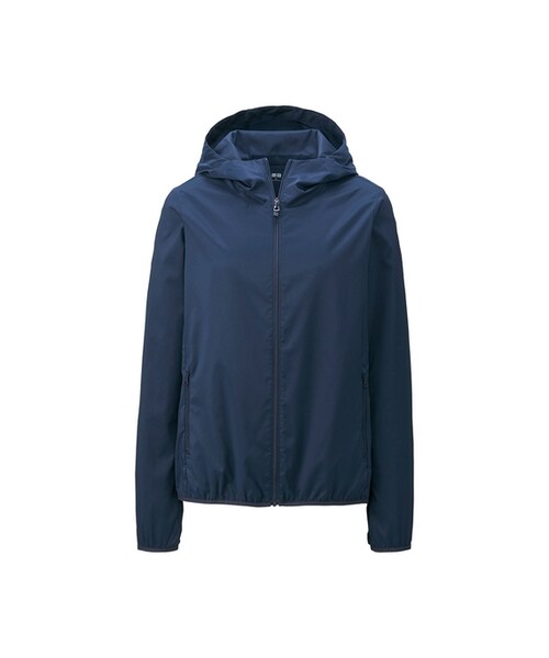 UNIQLO（ユニクロ）の「ライトポケッタブルパーカ（その他アウター・レディース・WHITE 00/PURPLE 75/BLACK 09/NAVY 69・M/3XL/L/XL/S/XXL）」の3枚目の写真