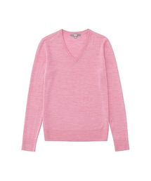 UNIQLO | WOMEN エクストラファインメリノVネックセーター（長袖）(ニット/セーター)