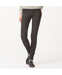 UNIQLO | WOMEN レギンスパンツ（ストライプ）(レギンス/スパッツ)