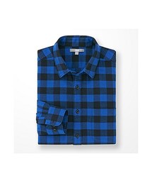 UNIQLO | MEN フランネルチェックシャツ（レギュラーカラー・長袖）(シャツ/ブラウス)