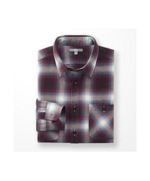 UNIQLO | MEN フランネルチェックシャツ（レギュラーカラー・長袖）G(シャツ/ブラウス)